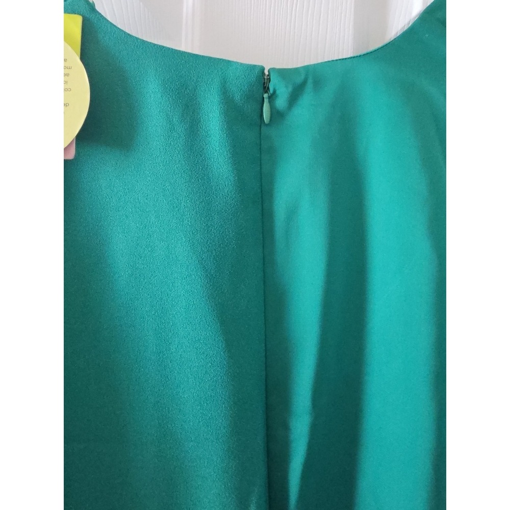 Cushnie For Target Emerald Green Wrap Dress Long-Sleeve - US 6 - Picture 11 of 13